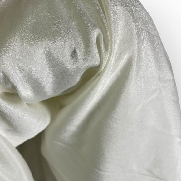 OHVIVI Off-White Applique See Through Tulle Prom Formal Dress Cherry Blossom - Picture 10 of 16